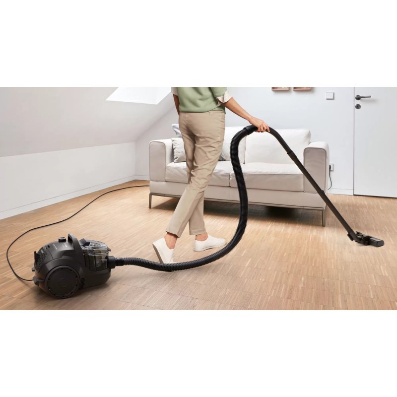 ASPIRATEUR S-SAC COMPACT 76DB BAC 2L FILTRE HEPA LAVABLE NOIR *