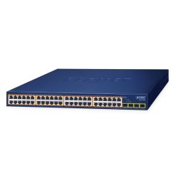 PLANET 48-Port 10/100/1000T 802.3at GSW-5240HP Non-géré Gigabit Ethernet (10/100/1000) Connexion Ethernet, supportant