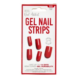Ardell Nail Addict Gel Nail Strips Cherry Bomb Red 1 Count