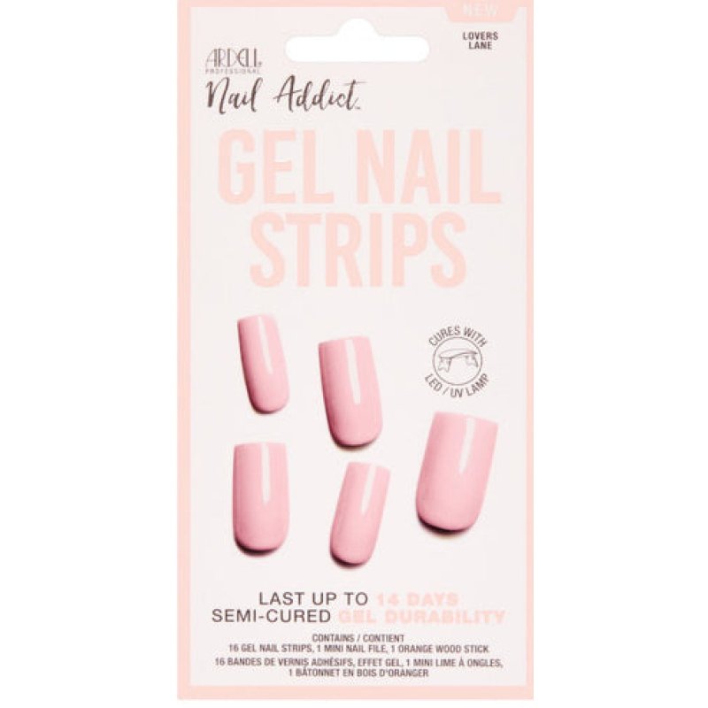 Ardell Nail Addict Gel Nail Strips Lovers Lane 16 Strips