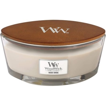 Millefiori Ellipse WoodWick Scented Candle with Crackling Wick - Wood Smoke - Up to 50 Hours Burn Time
