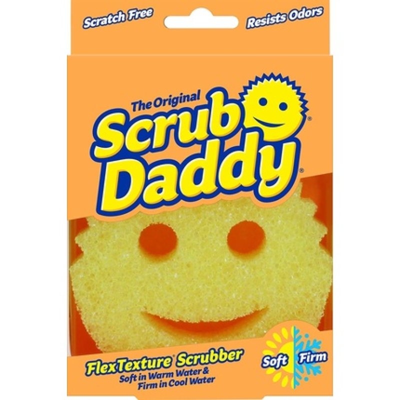 Scrub Daddy Original Smiley Sponge, Cleaning Sponges - Texture Change