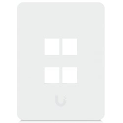 Ubiquiti UACC-WP-KEYSTONE-V-4P Plaque de commutation et obturateur Blanc