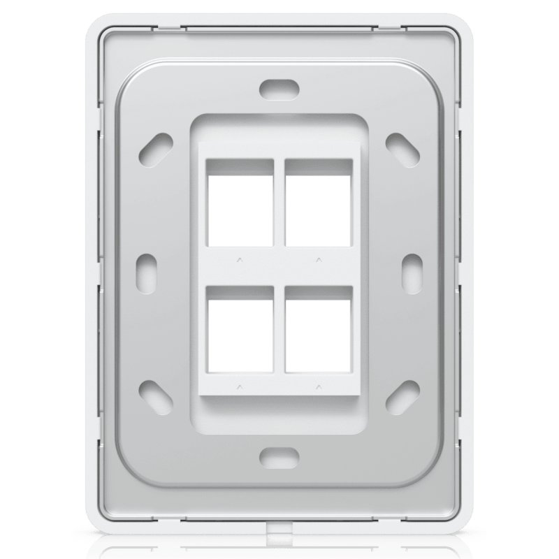 Ubiquiti UACC-WP-KEYSTONE-V-4P Plaque de commutation et obturateur Blanc