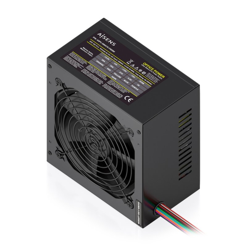 AISENS ASPC-500ATX-PSEBK power supply unit 500 W 20 4 pin ATX ATX Black