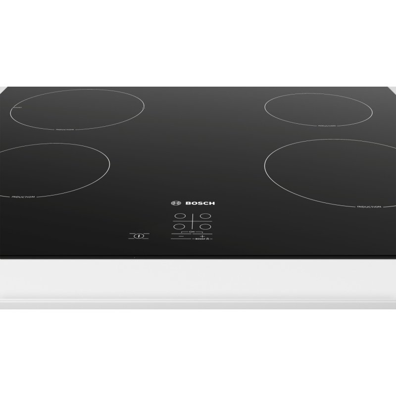 Bosch Serie 2 PUG61RAA5E plaque Noir Intégré 60 cm Plaque avec zone à induction 4 zone(s)