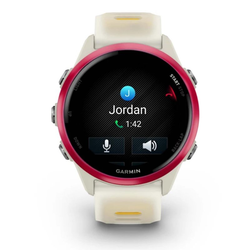 Garmin Forerunner 570 3.05 cm (1.2") AMOLED 42 mm Digital 390 x 390 pixels Touchscreen Pink, White Wi-Fi GPS (satellite)