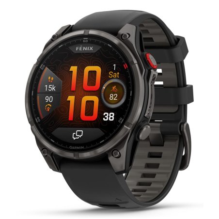 Garmin fēnix 8 Pro 3.56 cm (1.4") AMOLED 47 mm Digital 454 x 454 pixels Touchscreen Grey Wi-Fi GPS (satellite)
