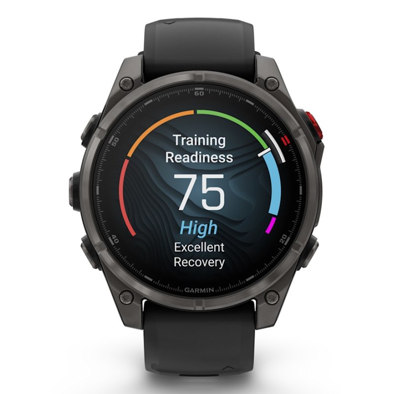 Garmin fēnix 8 Pro 3.56 cm (1.4") AMOLED 47 mm Digital 454 x 454 pixels Touchscreen Grey Wi-Fi GPS (satellite)