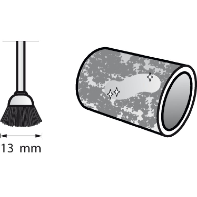 Dremel 404 Borstenbürste 130 mm 2 Stk.