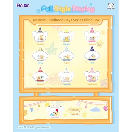 Maltese Childhood Days Series Mini Figure Blind Box Display (8)