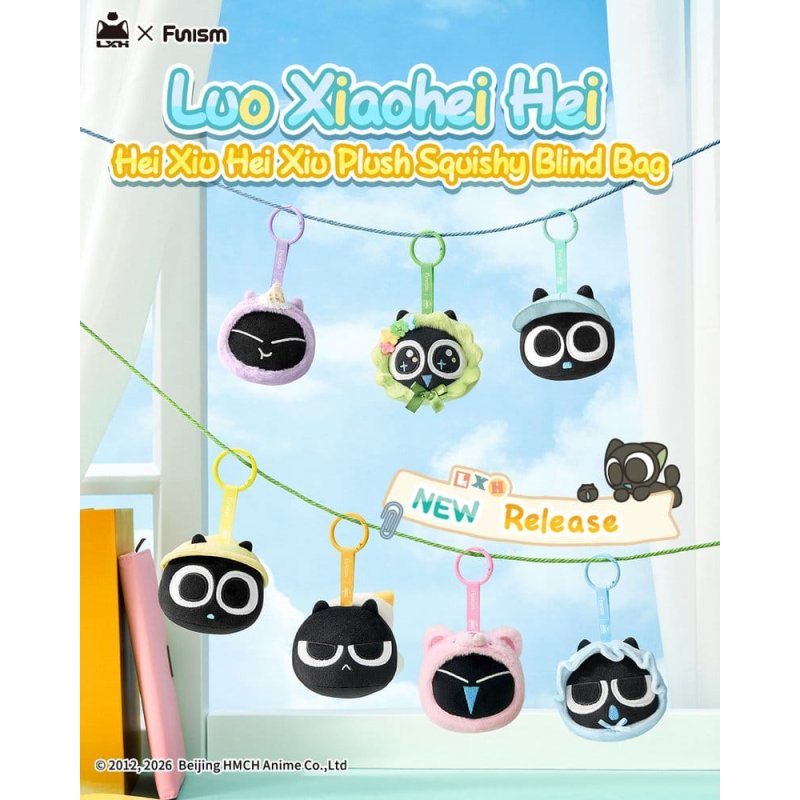 Luo Xiaohei Hei Xiu Hei Xiu Plush Figure Squishy Blind Bag Display (6)