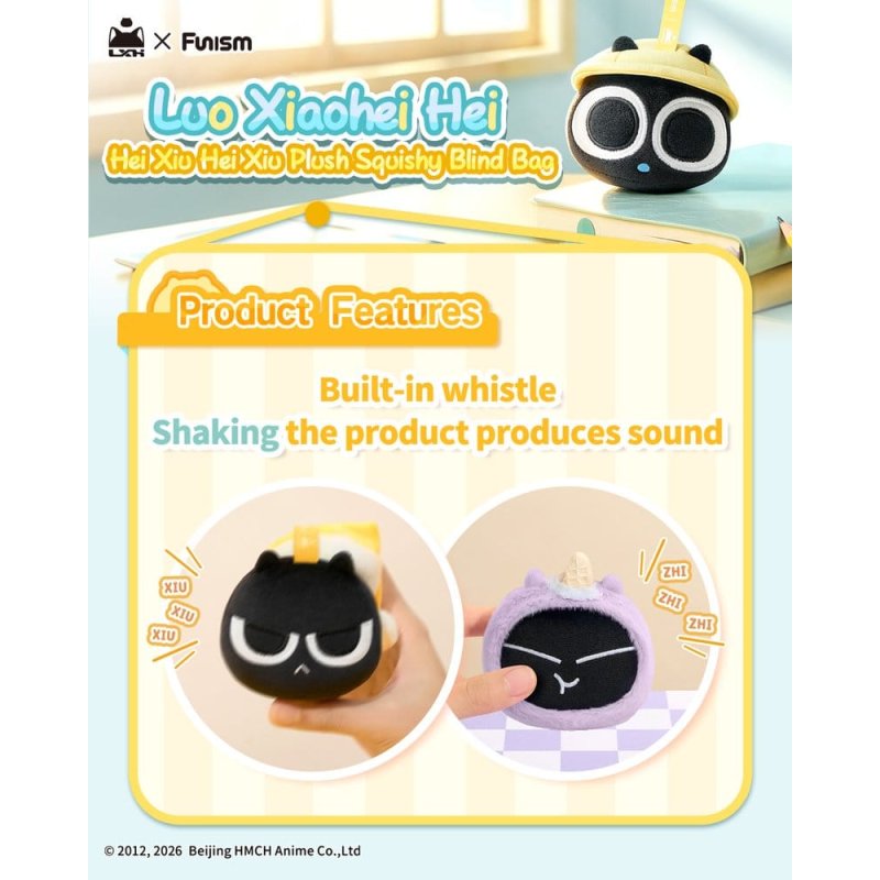 Luo Xiaohei Hei Xiu Hei Xiu Plush Figure Squishy Blind Bag Display (6)
