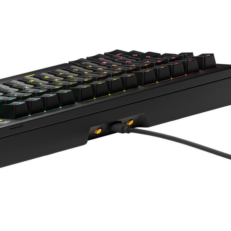 Glorious GMMK 3 Pro HE 75% Gaming-Tastatur, Fox HE Switches - ISO-ND, schwarz