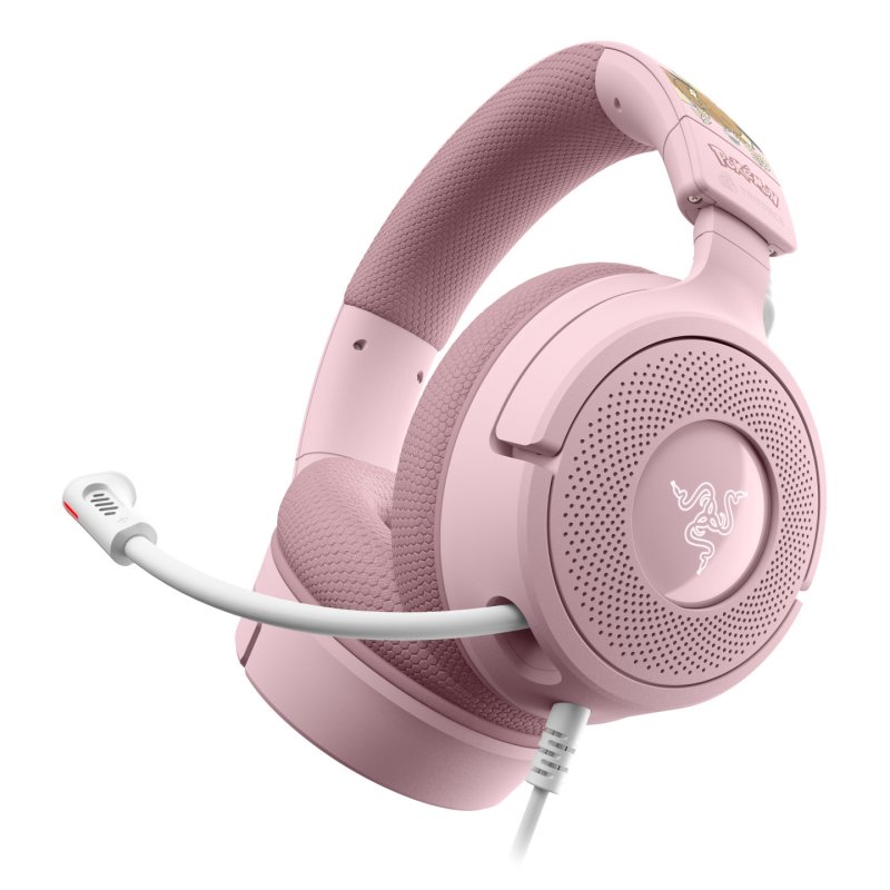 Razer Kraken V4 X – Pikachu & Eevee Edition Headset Wired Head-band Gaming USB Type-C / USB Type-A Pink