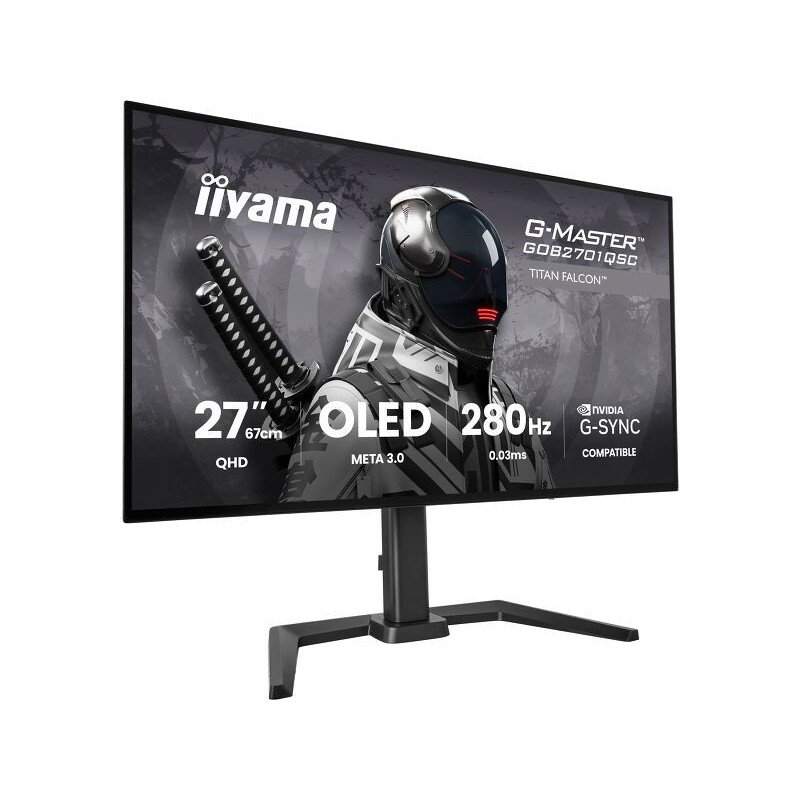G-Master GOB2701QSC-B1 OLED (68.6 cm (27 Zoll), schwarz, QHD, HDMI, DP, USB-Hub, 280Hz Panel)