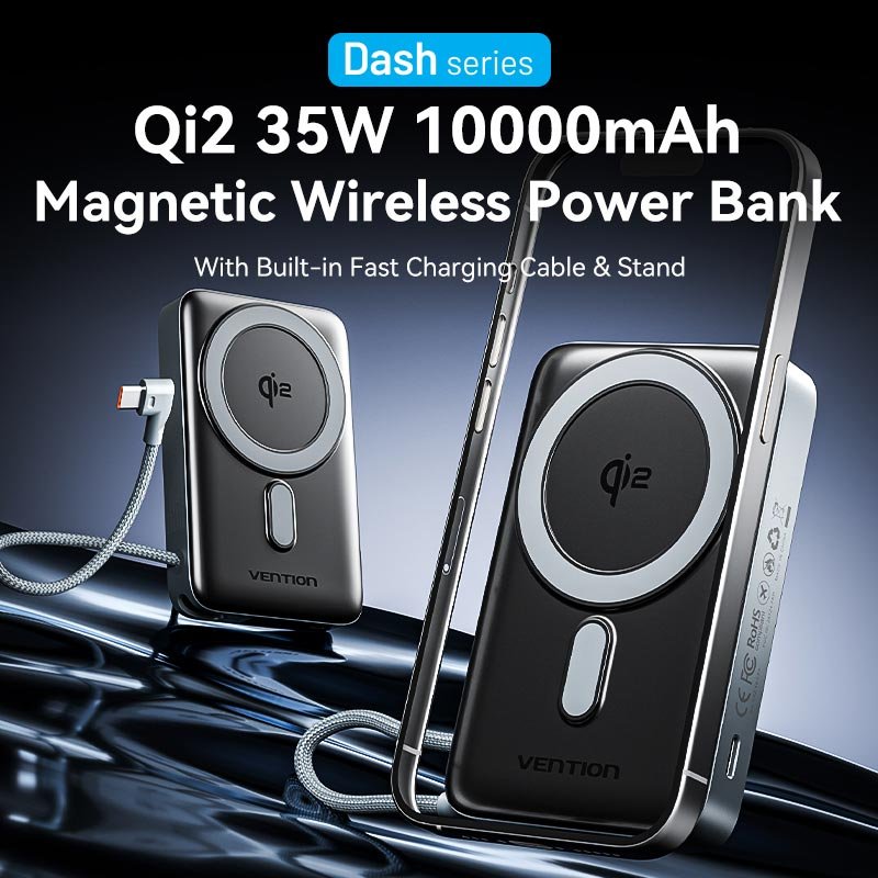 Vention FKHH0 power bank 10000 mAh Black
