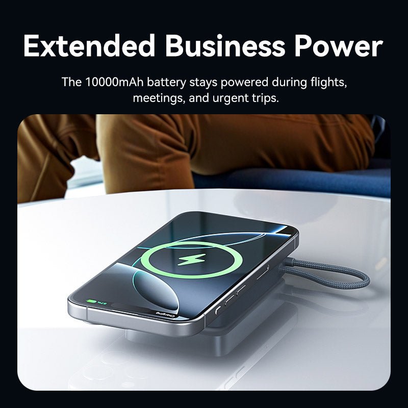 Batterie externe magnétique Vention FKHH0 2x USB-C 10000mAh (Gris)