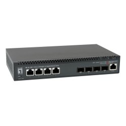 LevelOne 8-Port L3 Managed 10-Gigabit Switch, 4 x 1G/2.5G/5G/10G RJ45, 4 x 1G/2.5G/10G SFP Uplinks