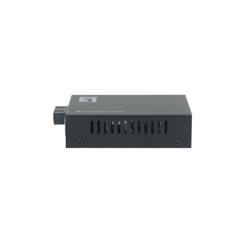 LevelOne Smart Gigabit RJ45-SC Media Converter, Single-Mode Fiber, 1310nm, 20km, Compatible with 19-inch rack-mountable