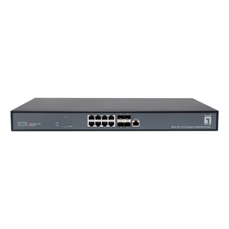 Switch 8x10GE/4x10GSFP 19" Managed L3