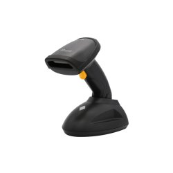 Equip 1D-Barcodescanner Laser Wireless/433MHz Halter schwarz