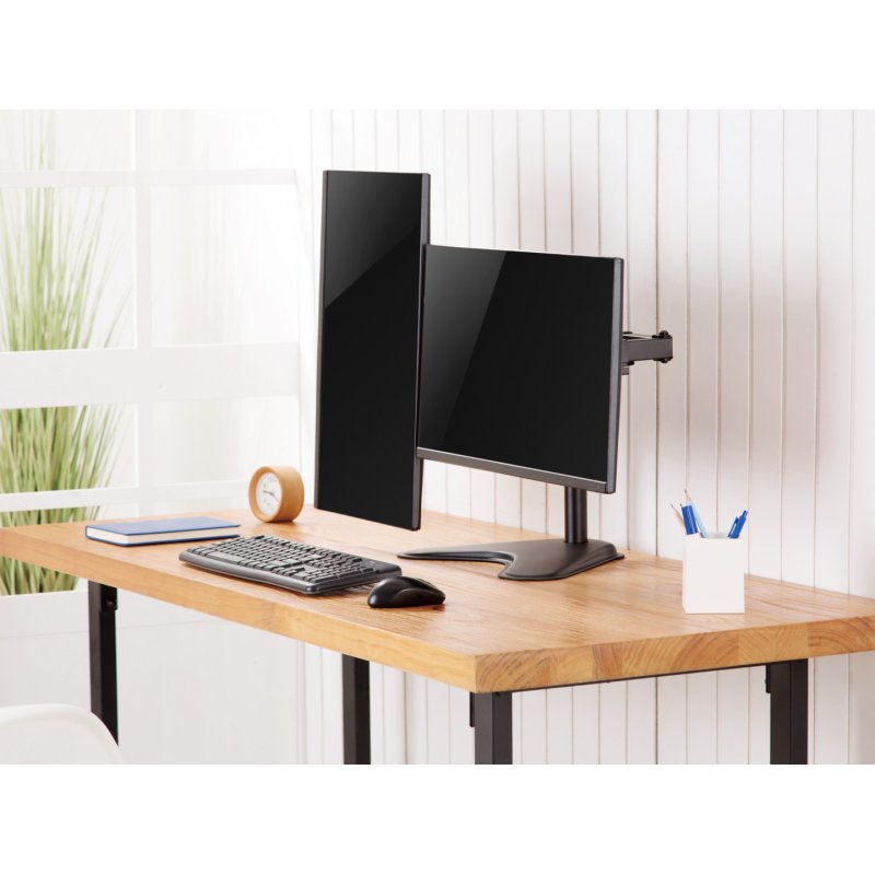 Equip 17"-32" Economy Dual Monitor Tabletop Stand