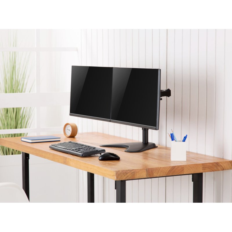 Equip 17"-32" Economy Dual Monitor Tabletop Stand