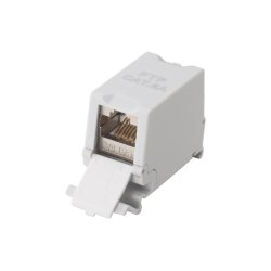 Equip Cat.6A DIN rail inline coupler, Shielded