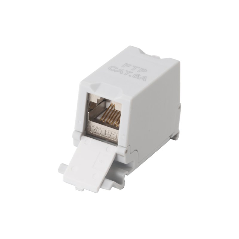 Equip Keystone-Koppler geschirmt Cat6A 1xRJ45 DIN gr