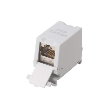 Equip Cat.6A DIN rail inline coupler, Shielded