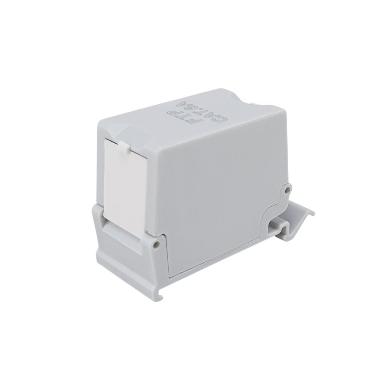 Equip Cat.6A DIN rail inline coupler, Shielded