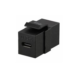 Equip USB 3.2 Gen2 USB-C Keystone Coupler, Black