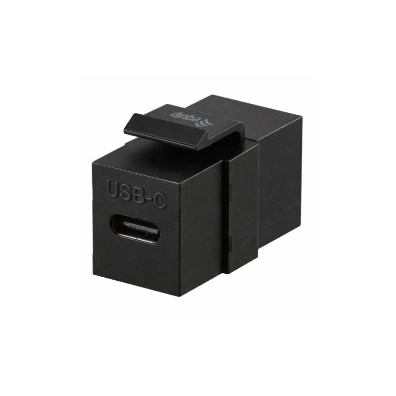 Equip USB 3.2 Gen2 USB-C Keystone Coupler, Black