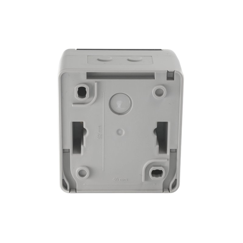 Aufputzdose 2-Port Keystone ungeschirmt outdoor grau
