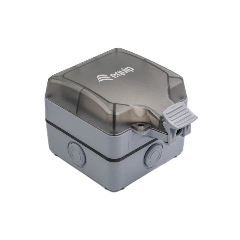 Aufputzdose 1-Port Keystone ungeschirmt outdoor grau