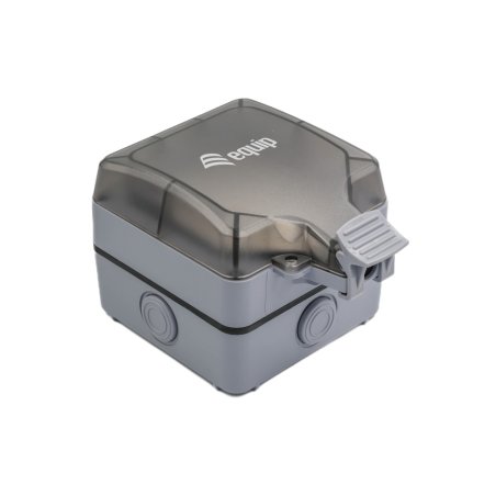 Aufputzdose 1-Port Keystone ungeschirmt outdoor grau