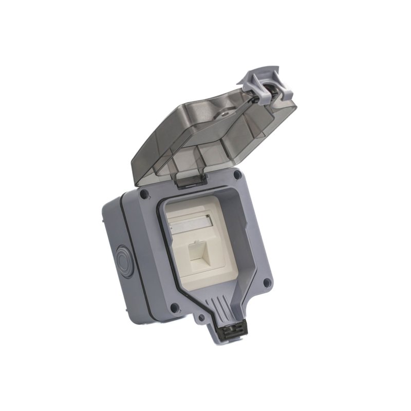 Equip Outdoor 1-Port Keystone Jack Surface Mount Box