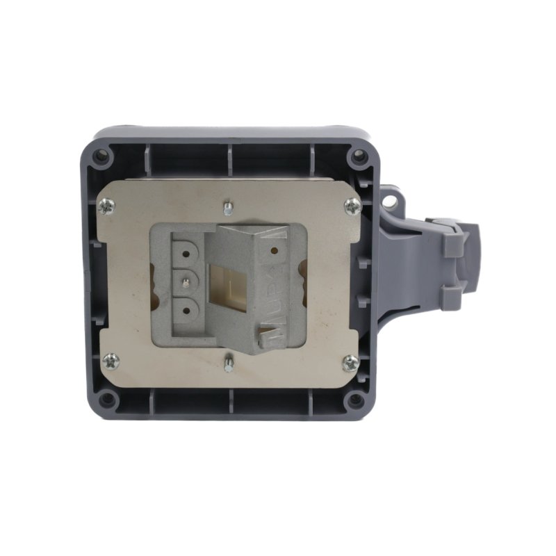 Aufputzdose 1-Port Keystone ungeschirmt outdoor grau