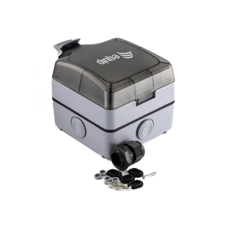 Aufputzdose 1-Port Keystone ungeschirmt outdoor grau
