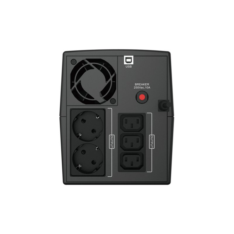 Conceptronic ZEUS 2200VA 1320W UPS, IEC schuko socket