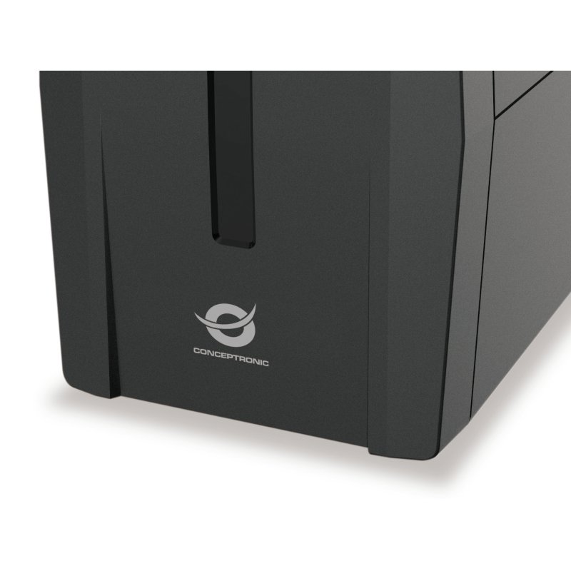 Conceptronic ZEUS01ES alimentation d'énergie non interruptible Interactivité de ligne 0,65 kVA 360 W 2 sortie(s) CA