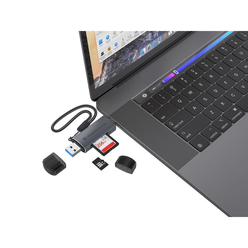 CONCEPTRONIC Kartenleser USB-A/-C3.2-TF/Micro-SD3.0 schwarz