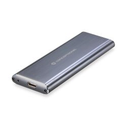 Conceptronic HDE01G Boîtier de disques de stockage Enceinte ssd Gris M.2