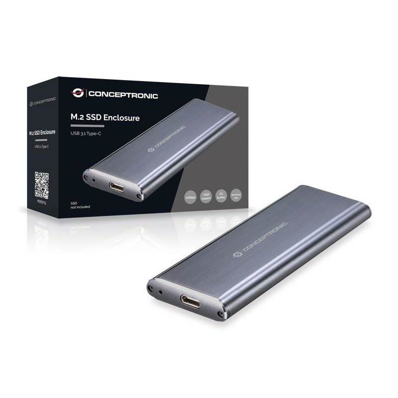 CONCEPTRONIC SSD Gehäuse B-Key M.2-B/B M-Key/USB-C/A gr