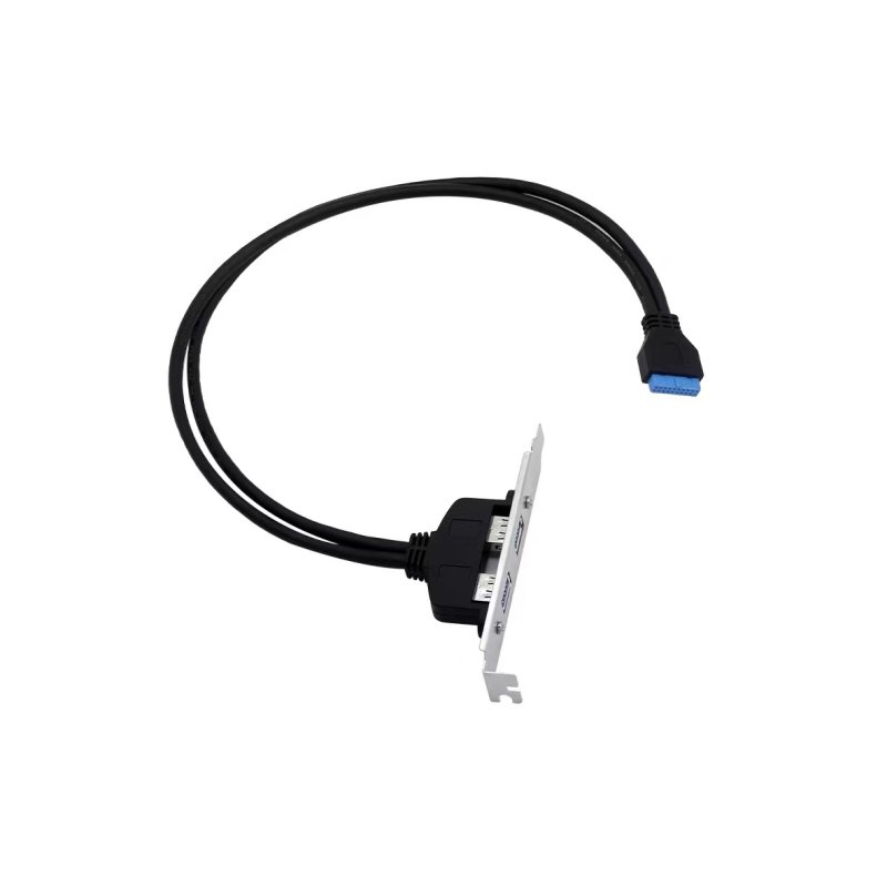 Conceptronic EMRICK11B 19 Pin Female to Dual USB-A Female USB 3.0 Adapter