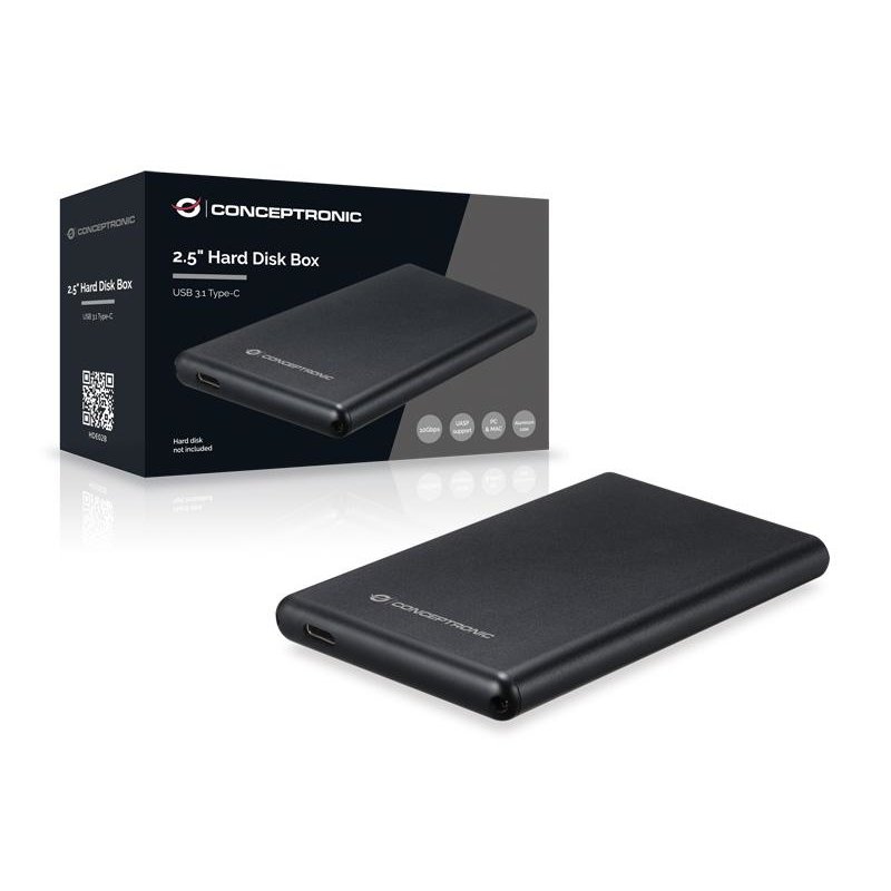 Conceptronic 2.5" Hard Disk Box USB 3.1 Type-C