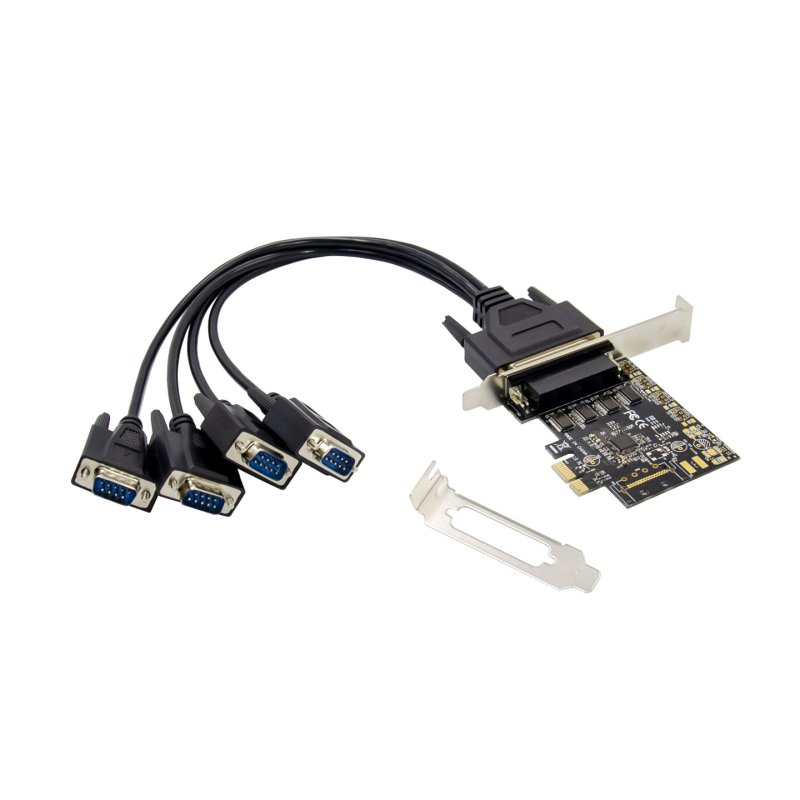 Conceptronic 4-Port DB9 RS232 Serial PCIe Card