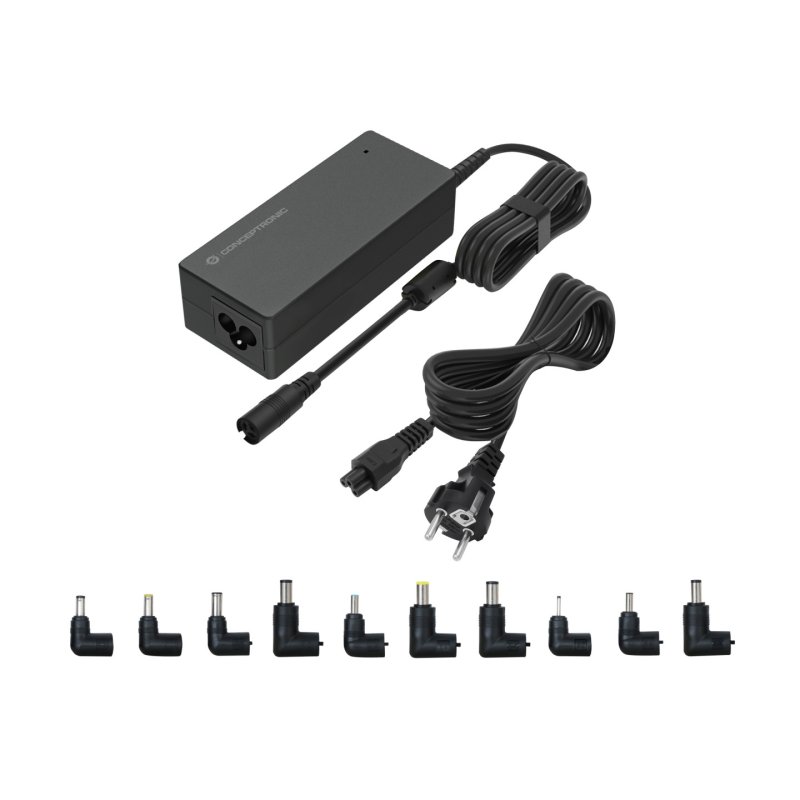 Conceptronic OZUL08B10 90W Universal Laptop Charger, 10 Charging Tips incl.