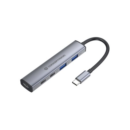 CONCEPTRONIC 4-1 Dock USB-C-2xUSB-C/2xUSB-A/100WPD gr